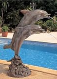 Eigenschaften Galerie diValore  / Skulptur Solitär - zwei Delphine - wasserspeiend, Skulptur ohne Pumpe, zu beziehen über Fachhandel.