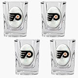 Philadelphia Flyers 4 Piece Square Shot Glass Set