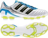 adidas Men's Predito Trx Fg Soccer Cleat,Predator Running White/Black/Predator Sharp Blue Metallic,7 D US