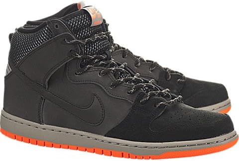 Nike SB Dunk High Premium Shield - Black / Black-Reflective Silver-Medium Grey, 13 D US