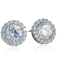 Nina Malin Round Halo Stud Earrings