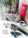 Rhinestone Bling Bling Gift Set with 22 Pieces including Hot Pink Travel Coffee Tea Mug & Animal Print Wallet, Rhinestone Bracelets & Bangles, Rhinestone Necklaces & Earrings, & Rhinestone Rings