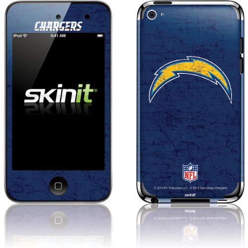 Skinit San Diego Chargers Apple iPod Touch (4th Gen / 2010) Solid Distressed Skin