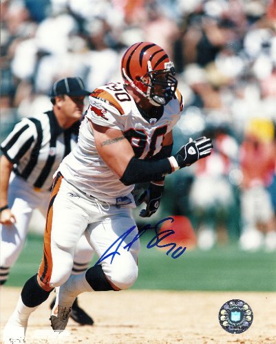 JUSTIN SMITH CINCINNATI BENGALS,49ERS,SIGNED,AUTOGRAPHED 8X10,PHOTO,COA