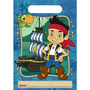 Jake and the Never Land Pirates Disney Birthday Party Treat Bags