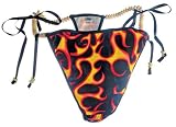 Tasty Wear Red Flames Candy Thong