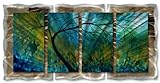 48x24 Megan Duncanson spring movement modern home decor, metal wall art