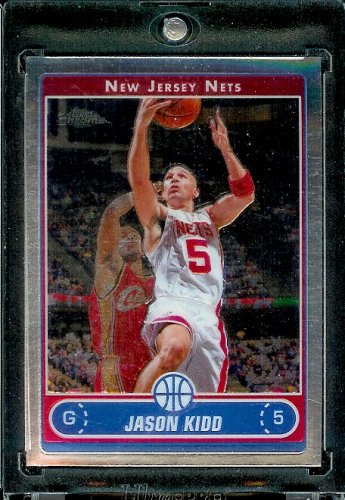 2006 07 Topps Chrome #56 Jason Kidd New Jersey Nets Basketball Card - Mint Condition - In Protective ScrewDown Case!