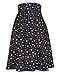 Modeway Women's Floral High Waist Flared Casual Knee Length Pleated Skater Skirt
