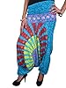 Alibaba Harem Pant Blue Printed Yoga Bellydance Boho Hippie Romper Trousers