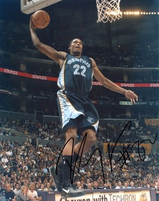 Rudy Gay Autographed/Hand Signed 8x10 Photo - Memphis Grizzlies