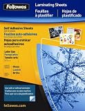 Fellowes Laminating Sheets Self Adhesive 9x12 3 Mil Gloss 50 Pack (5221502)