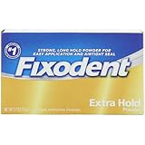 Fixodent Extra Hold Denture Adhesive Powder, 2.7 Ounce