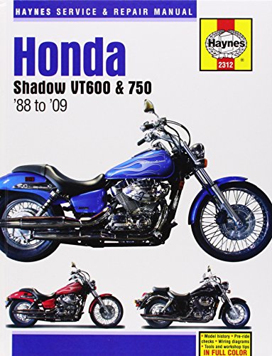 Honda Shadow VT600 & 750 1988 to '09 (Haynes Service & Repair Manual)