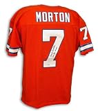 Autographed Craig Morton Denver Broncos Authentic NFL Throwback Orange Jersey