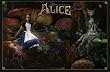 American McGee's Alice (Alice and Cheshire Cat in Garden) Video Game Poster Print - 34" X 22"