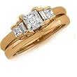 14K Rose Gold Diamond Wedding Set - 0.80 Ct.