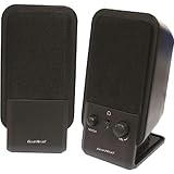 New Gear Head Powered 2.0 Desktop Speaker System Full Range Amplified Conve ....