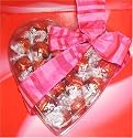 Valentines Day Gift Heart Lindt Milk Chocolate, (21 Piece Gift Heart)