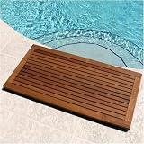 Le Spa Floor Mat w Frame in Oiled Finish