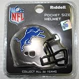 Detroit Lions Riddell Revolution Pocket Pro Football Helmet