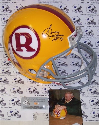 Sonny Jurgensen Autographed/Hand Signed Washington Redskins Authentic Helmet