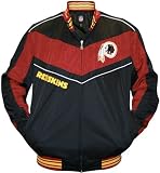 Mtc Marketing NFL Men's Washington Redskins Lateral Track Jacket, Black/Burgandy, 4X-Large