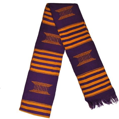 Kente Stole Purple Cloth Graduation Sash
