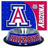 Arizona Wildcats Pet Bowl and Mat Combo
