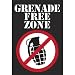 Jersey Shore Grenade Free Zone TV Poster Print - 13x19