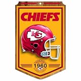 NFL Kansas City Chiefs 11-by-17 Wood Sign Traditional Look