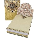 W Monogram Jewel and Gold Foil Embellished Pocket Note Pads, One or Three, Three