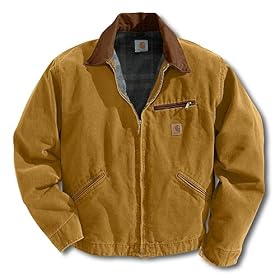 Carhartt Men's Blanket Lined Sandstone Detroit Jacket