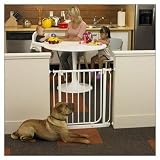 North States Supergate Easy Close Metal Gate, White
