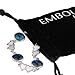 Embolden Jewelry Best for Valentine's Day Girlfriend Gifts - Silver Blue Abalone Paua Shell Heart Love Bracelet for Women