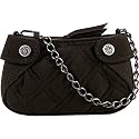 Vera Bradley Microfiber Collete Bag Purse in Espresso