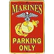 U.S. Marines Parking Only Sign 8" x 12"