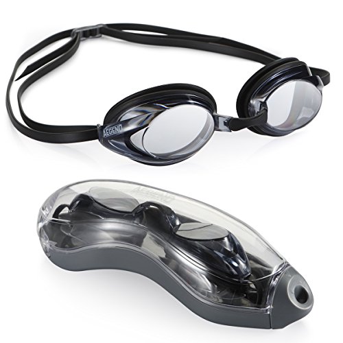 AEGEND Racing Swimming Goggles No Leaking Anti Fog UV Protection Triathlon Swim Goggles with Interchangeable Nose Pieces Free Protection Case for Adult Men Women Youth Kids Child