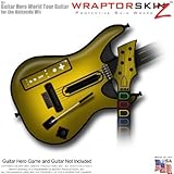 Colorburst Yellow Skin fits Band Hero, Guitar Hero 5 & World Tour Guitars f ....