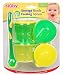 Nuby 4 Pack Snack Cup and Spoon Set, Colors May Vary,