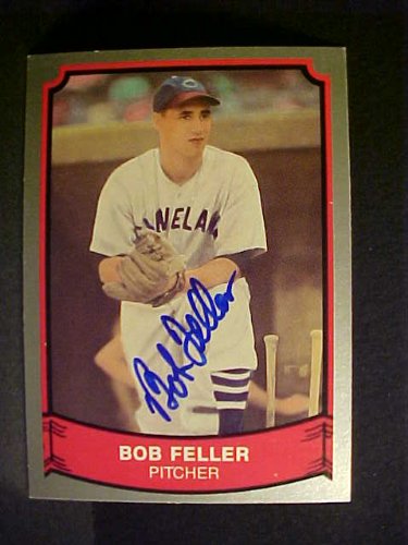 Bob Feller Cleveland Indians #156 1989 Baseball Legends Signed Baseball Card