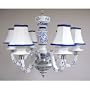 Ceramic Blue and White Hand Painted Chandelier