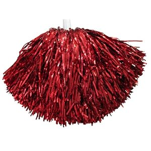 Metallic Color Cheerleading Pom Pom, Size L by 