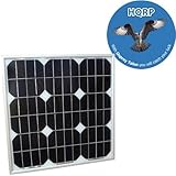IMAGE OF HQRP 20W Mono-crystalline Solar Panel 20 Watt 12 Volt in Anodized Aluminum Frame Square shape plus HQRP Coaster.
