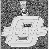 LogoArt Ohio State Buckeyes Sterling Silver Team Font 5/8 Pendant