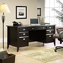 Sauder Shoal Creek Executive Desk in Jamocha Wood