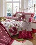 Lolaa Pink DOUBLE Bedding Quilt Duvet Cover Covers, Fully Reversible Design