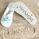 "Just Married" Flip Flops Stamp Your Message in the Sand! (7/8)