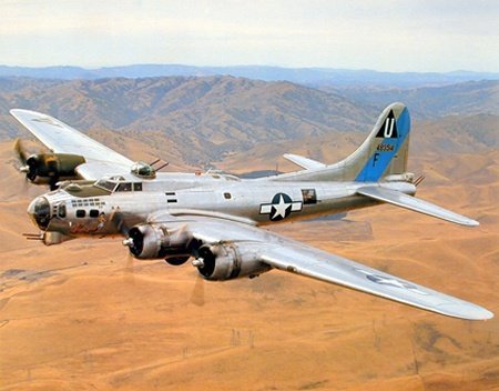 B-17-G (In Air) Art Poster Print - 16