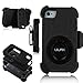 ULAK iPhone 7 Case, Colorful Series Slim Hybrid Dual Layer Scratch Resistant Hard Back Cover Shock Absorbent TPU Bumper Case for Apple iPhone 7 4.7 inch (Black)